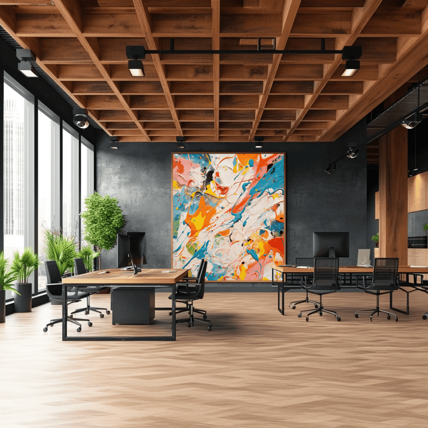 Bold Abstract Strokes Wall Art