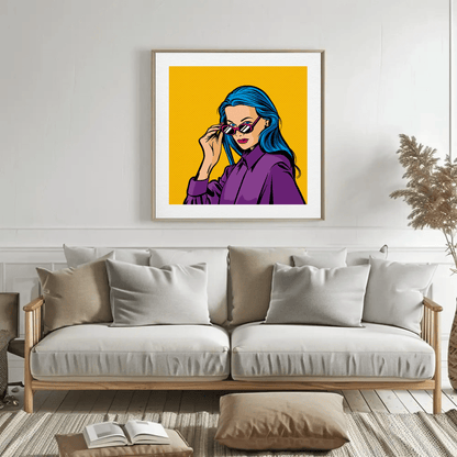 Vibrant Contemporary Faces Wall Art