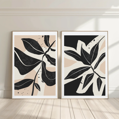 Verdant Oasis Botanical Wall Art- Set of 2