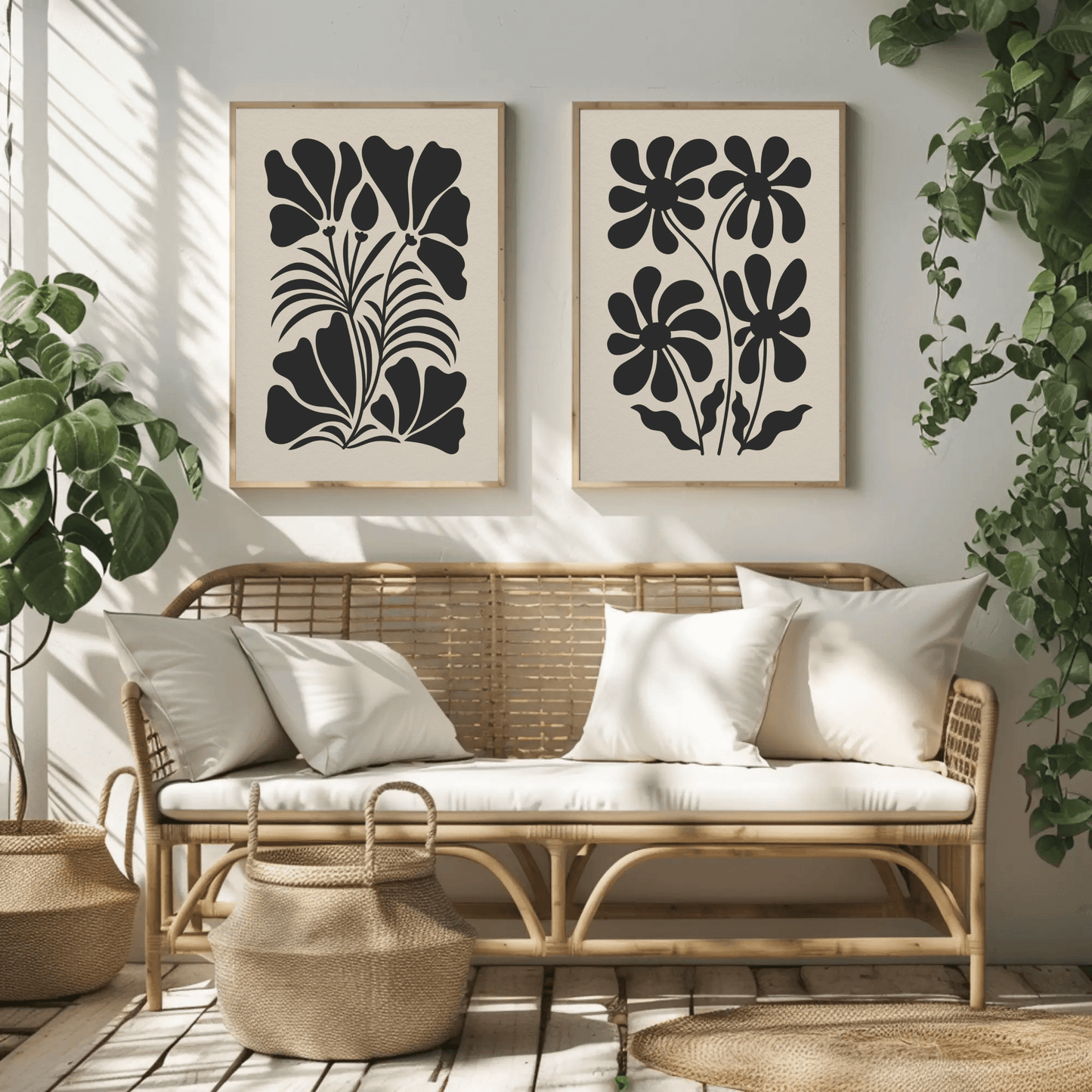 Leafy Retreat Botanical Wall Decor- Set of 2