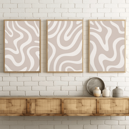 Monotono - Lines Minimalist Monotone Abstract Wall Art