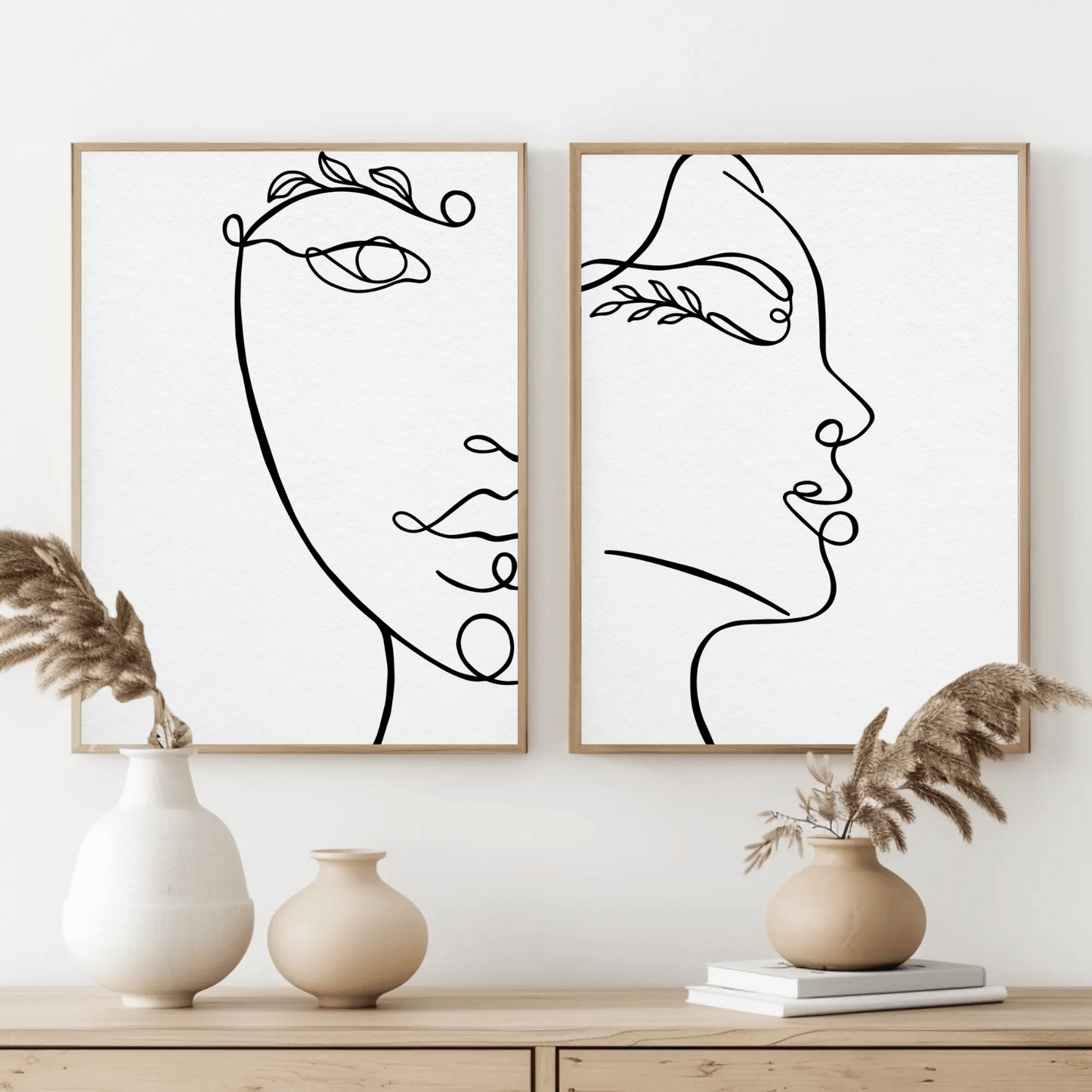 Strength of Unity Faces Wall Art- Set of 2