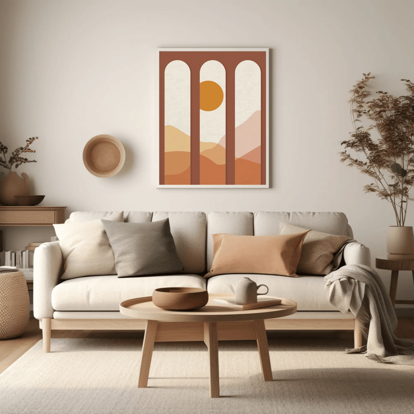 Desert Sand Dunes Landscape Wall Art