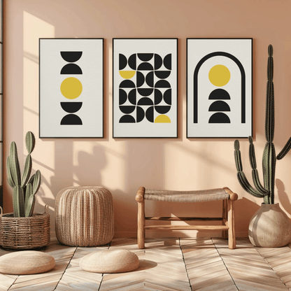 Boheme - Boho Abstract Shapes Minimal Abstract Wall Art