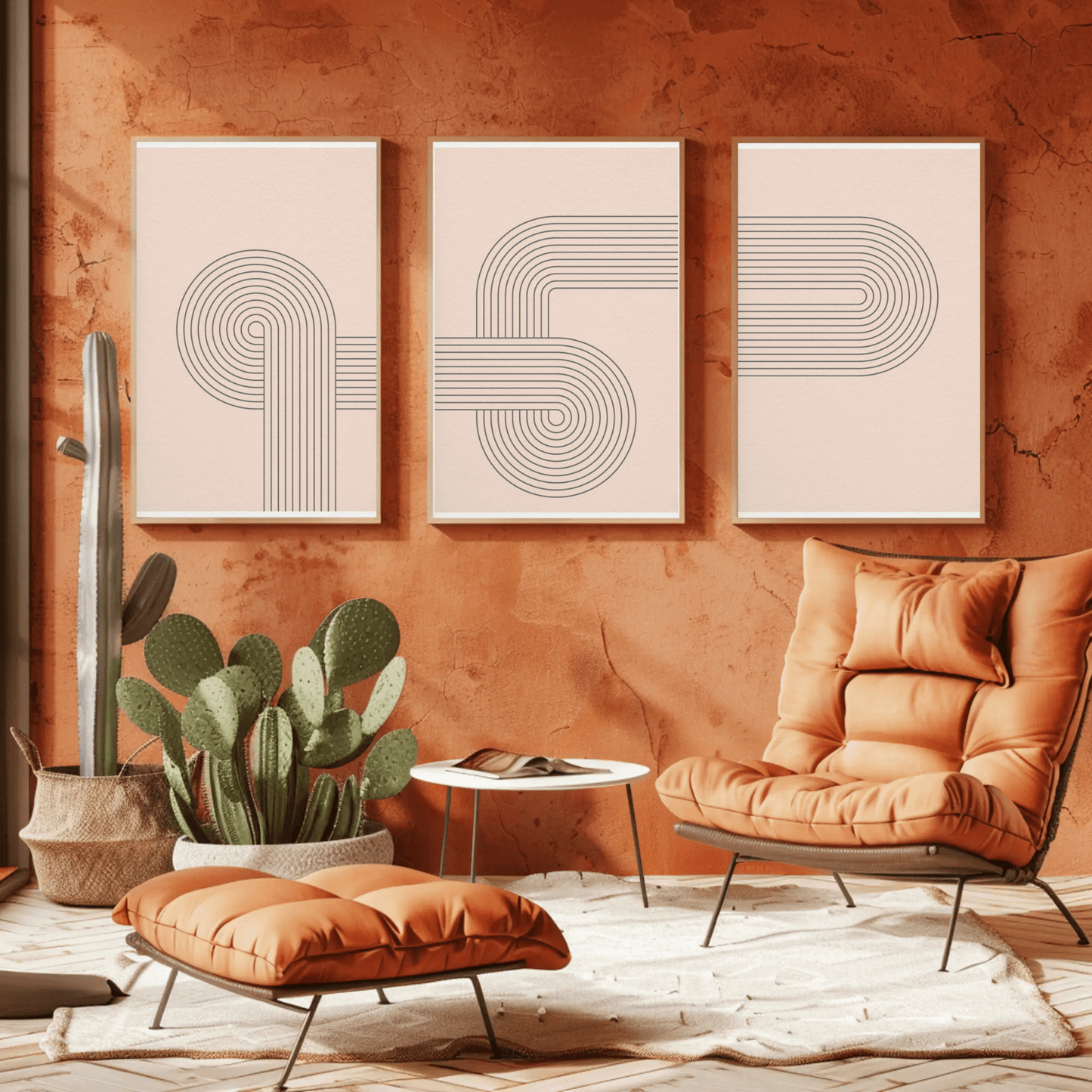 Monotono - Lines Minimalist Monotone Abstract Wall Art