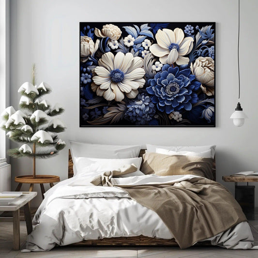 Abstract Floral Expression Wall Art