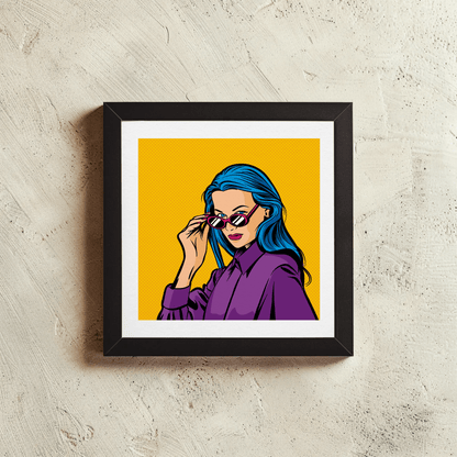 Vibrant Contemporary Faces Wall Art