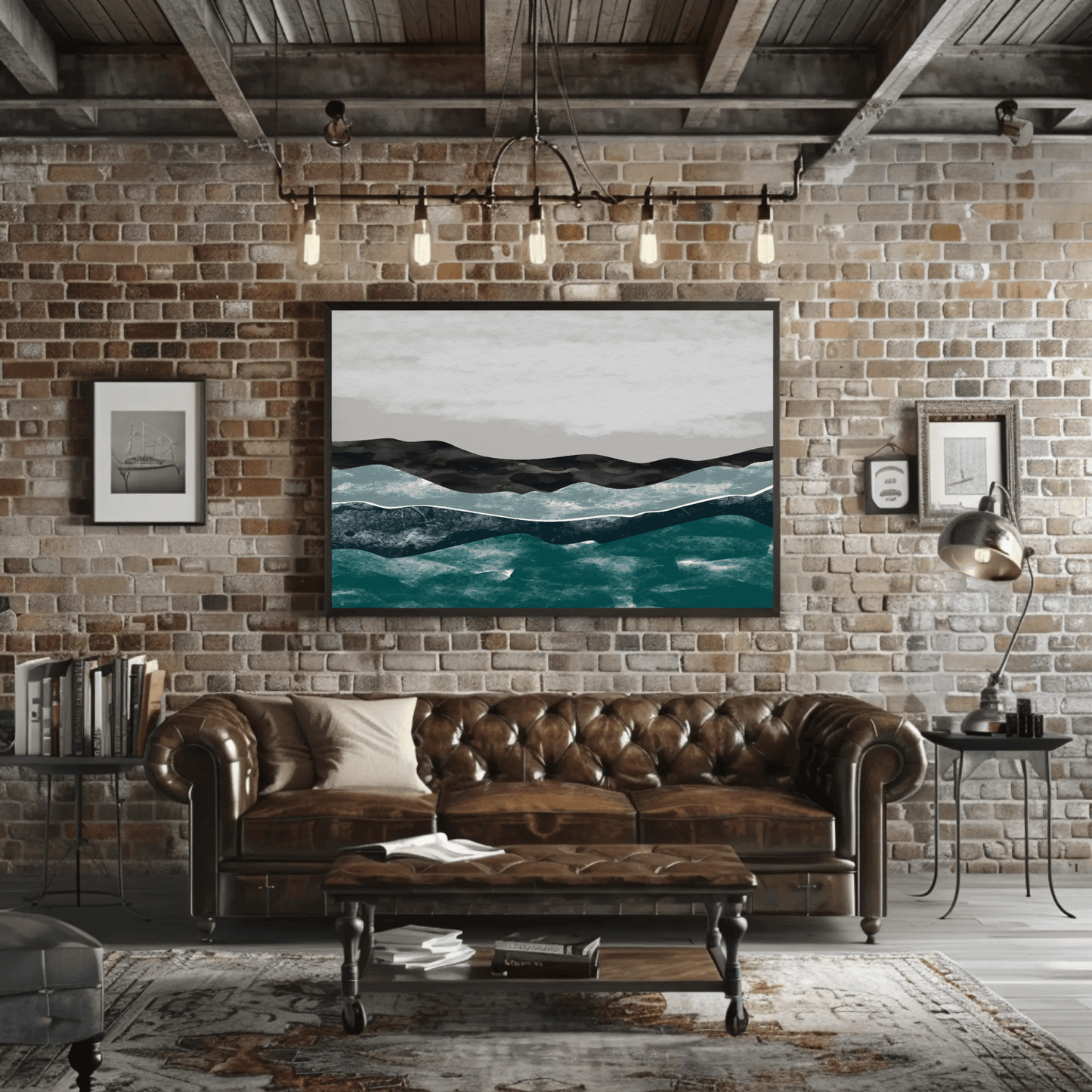 Serene River Landscape Wall Art