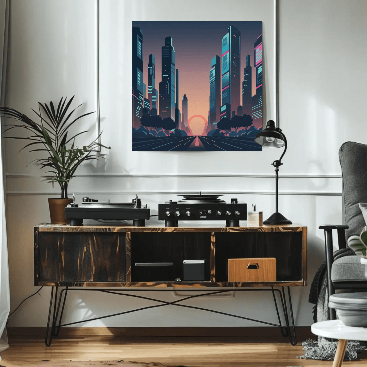 Majestic Cityscape Architecture Wall Art