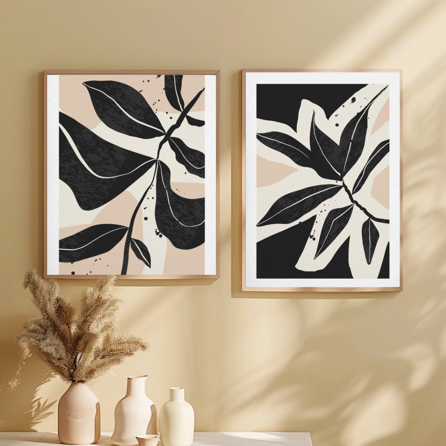 Verdant Oasis Botanical Wall Art- Set of 2