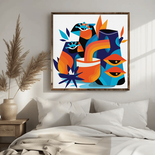 Dynamic Pop Art Faces Wall Art