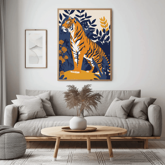 Bold Regal Tiger Wall Art