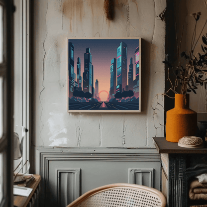 Majestic Cityscape Architecture Wall Art