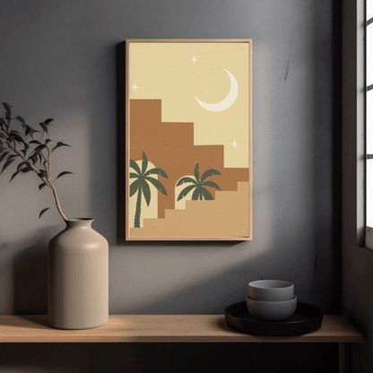 Modern Desert Architecture Wall Art