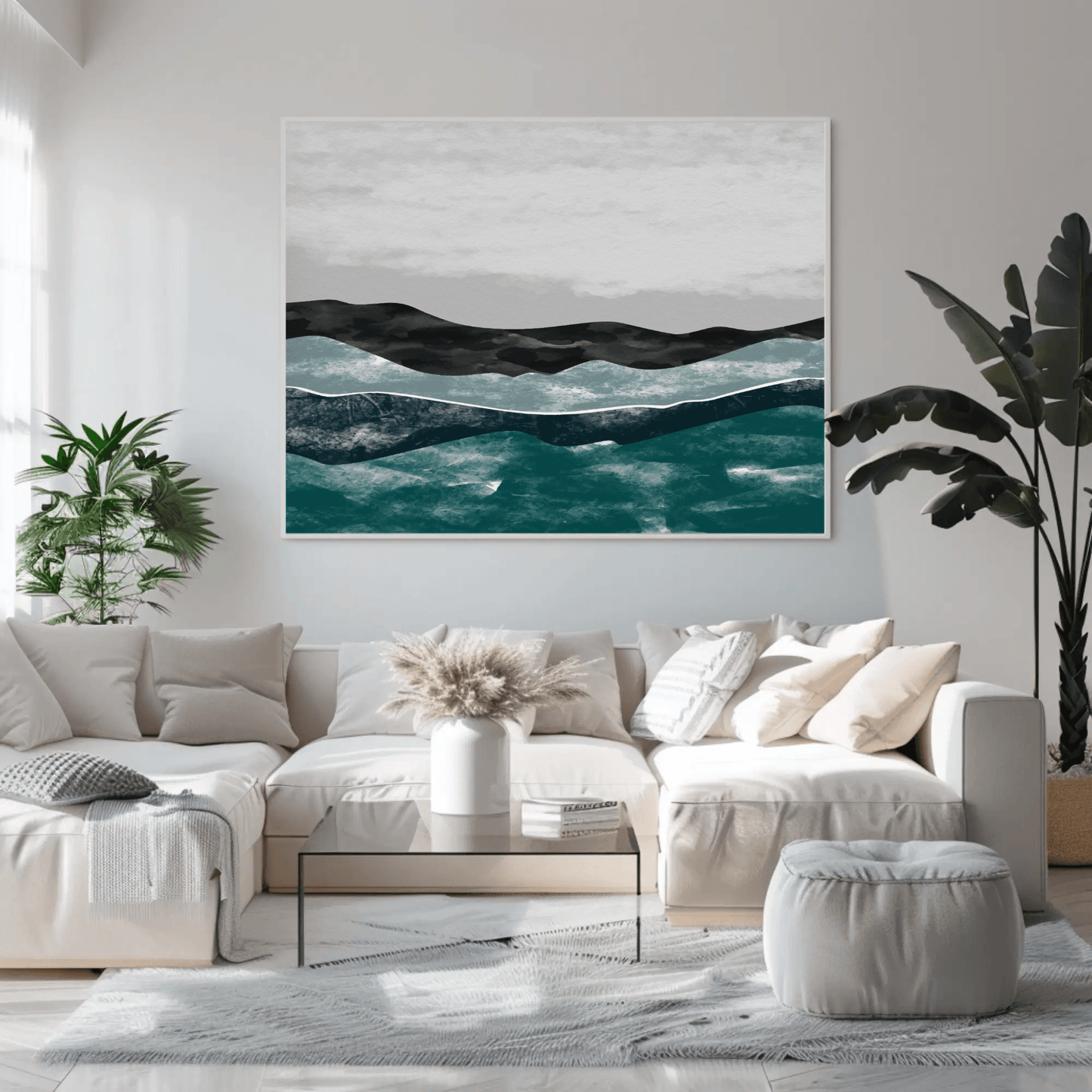 Serene River Landscape Wall Art