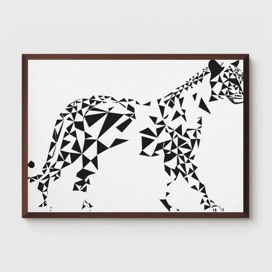 Geometric Tiger Wall Art