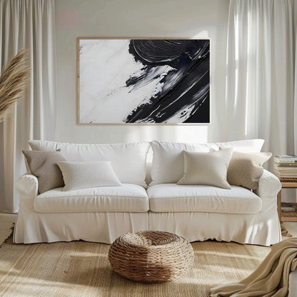 Abstract Brushwork Wall Art