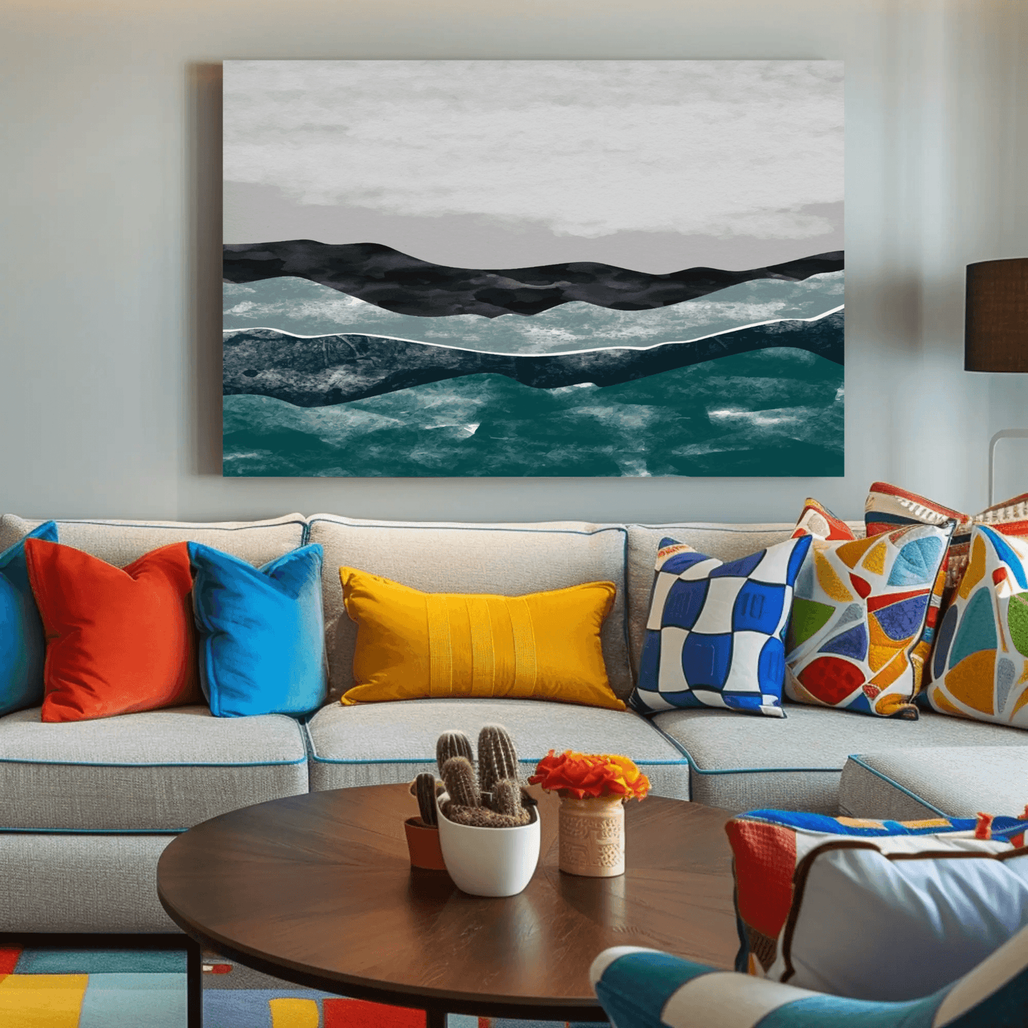 Serene River Landscape Wall Art