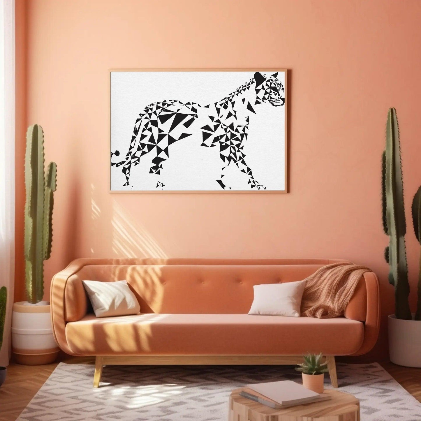 Geometric Tiger Wall Art