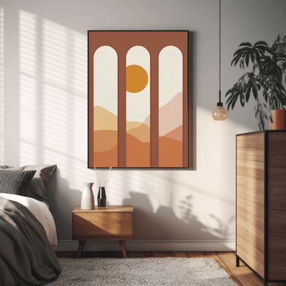 Desert Sand Dunes Landscape Wall Art