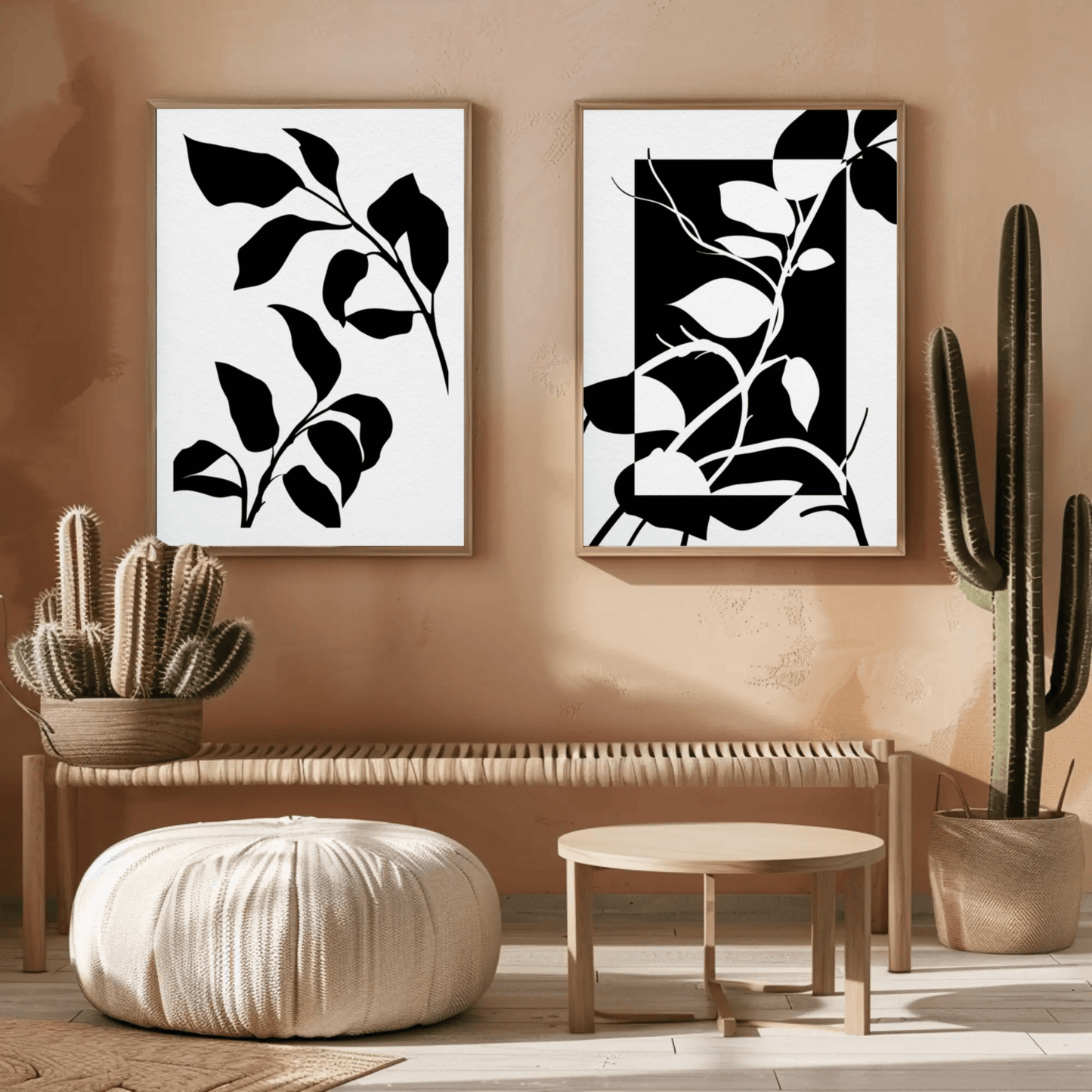 Simplicity in Petals Wall Art- Set of 2