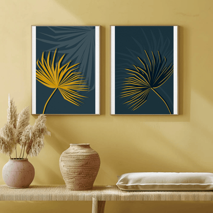 Whispering Petals Minimalistic Wall Art- Set of 2