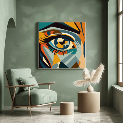 Whimsical Surreal Faces Wall Art