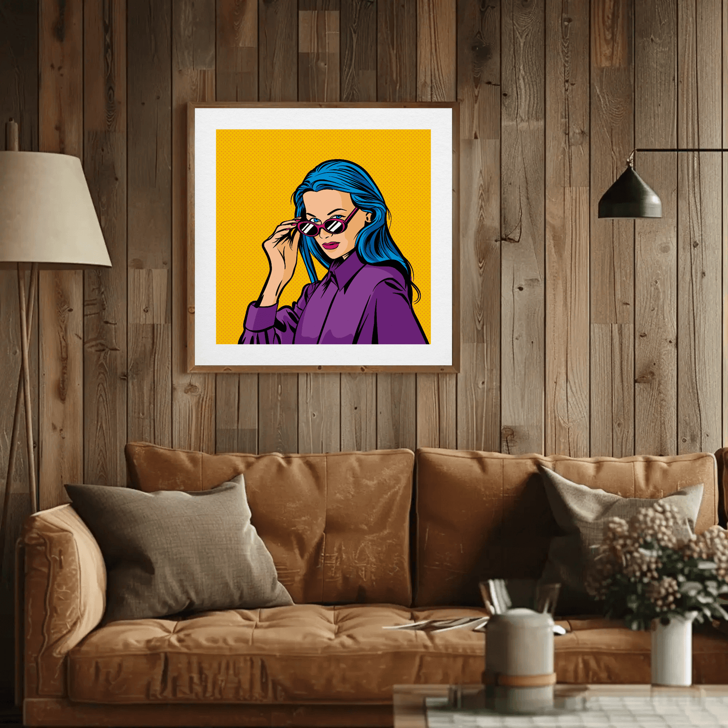 Vibrant Contemporary Faces Wall Art