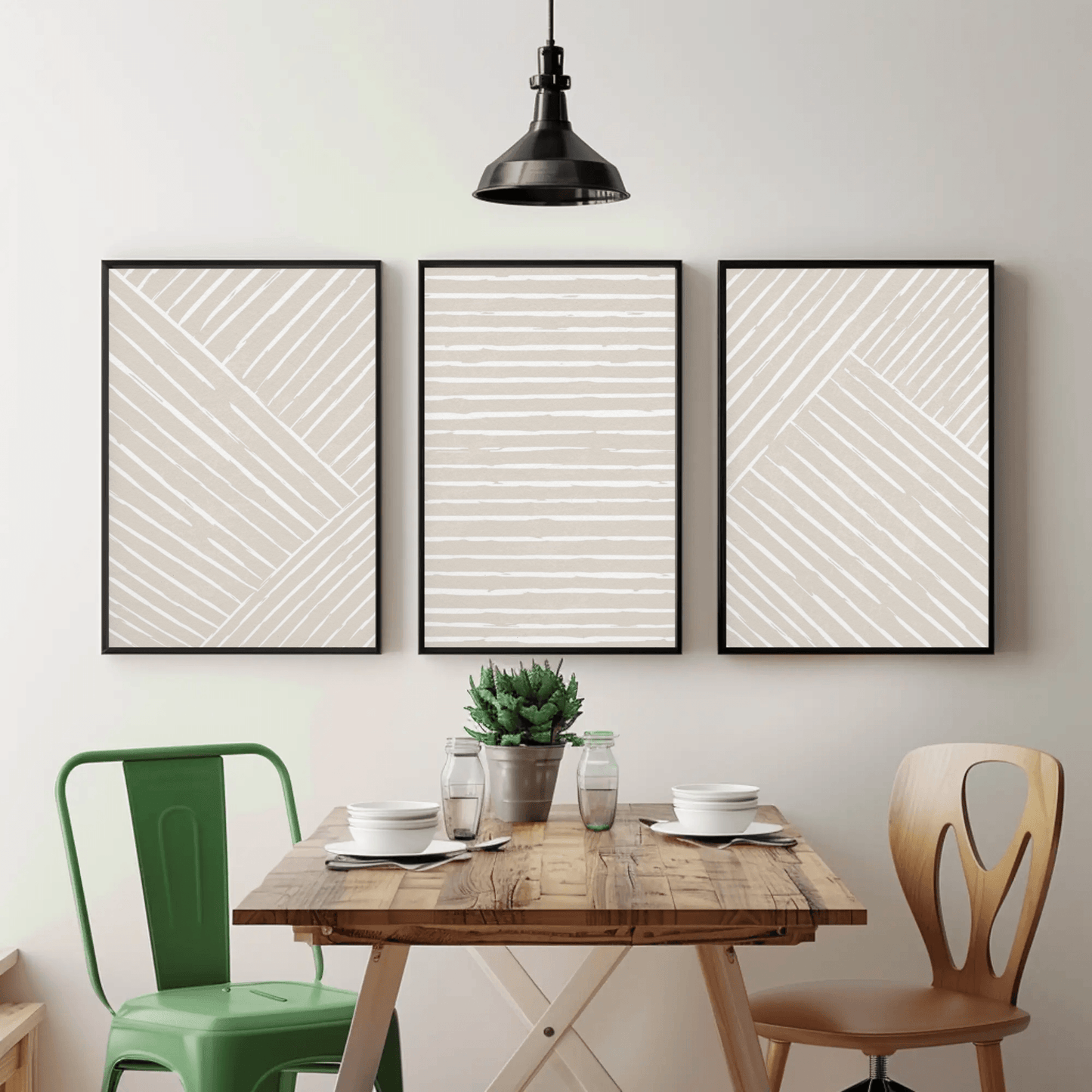 Epure - Lines Minimalist Monotone Abstract Wall Art