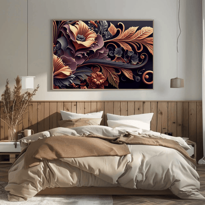 Abstract Garden Blooms Wall Art