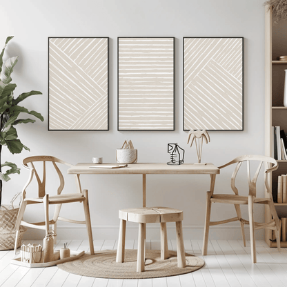 Epure - Lines Minimalist Monotone Abstract Wall Art