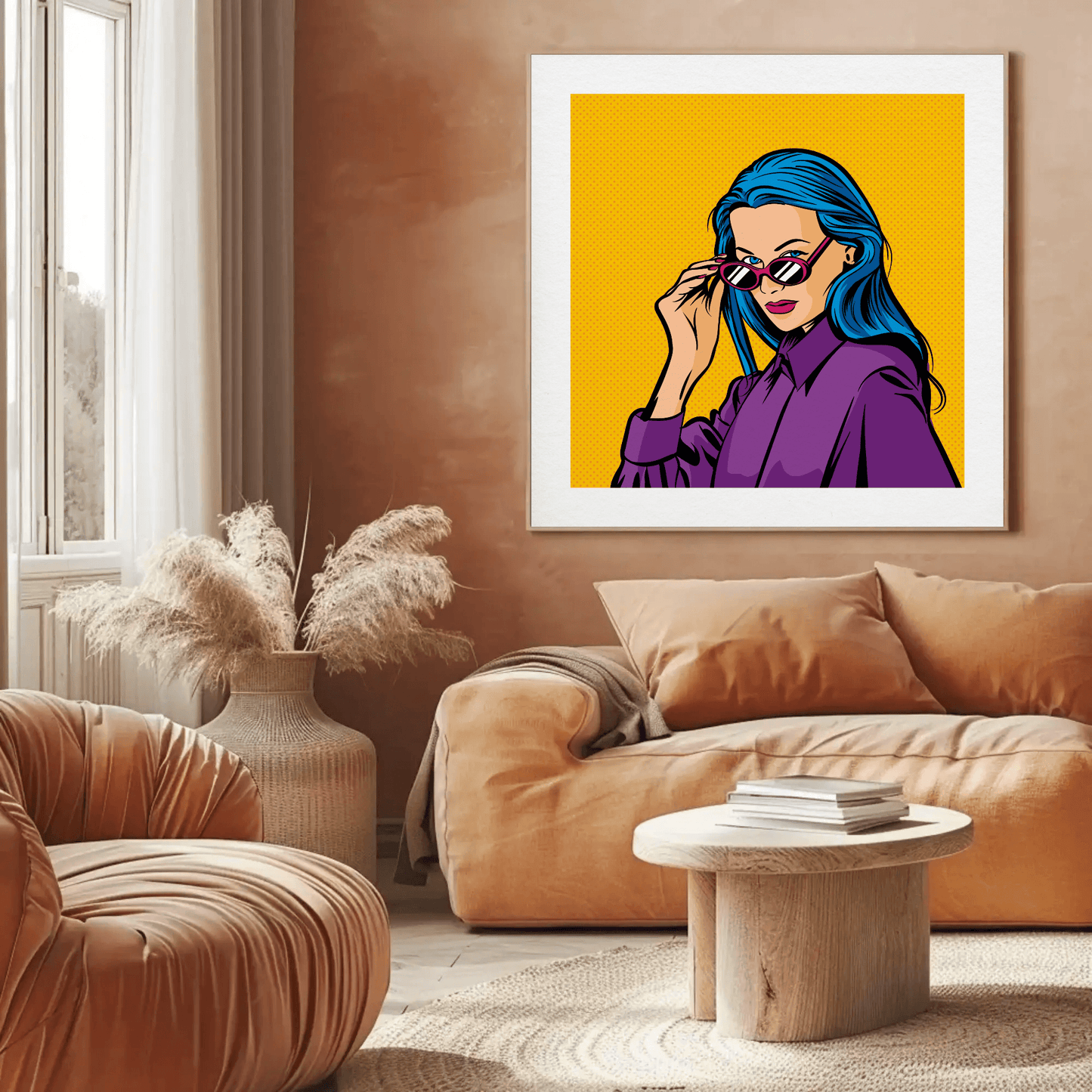 Vibrant Contemporary Faces Wall Art