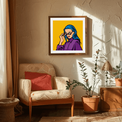 Vibrant Contemporary Faces Wall Art