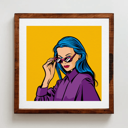 Vibrant Contemporary Faces Wall Art