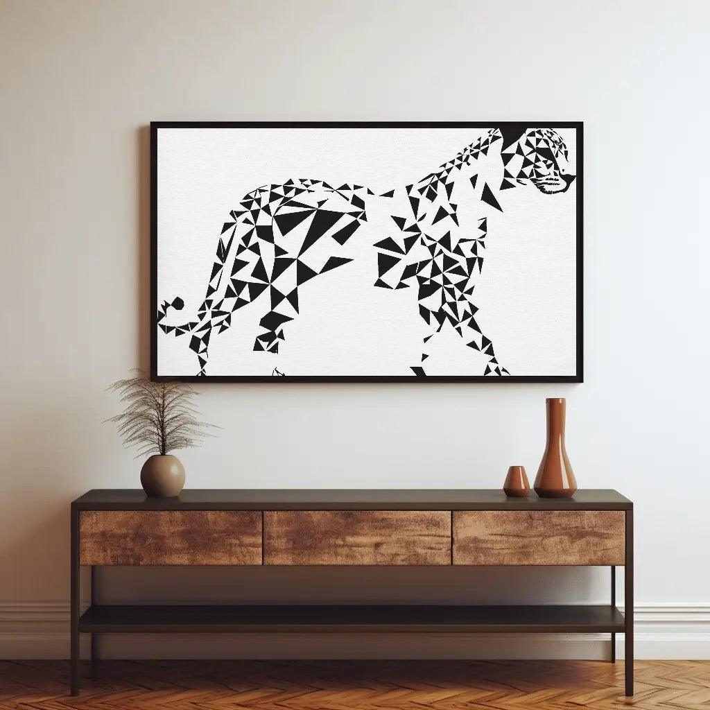 Geometric Tiger Wall Art