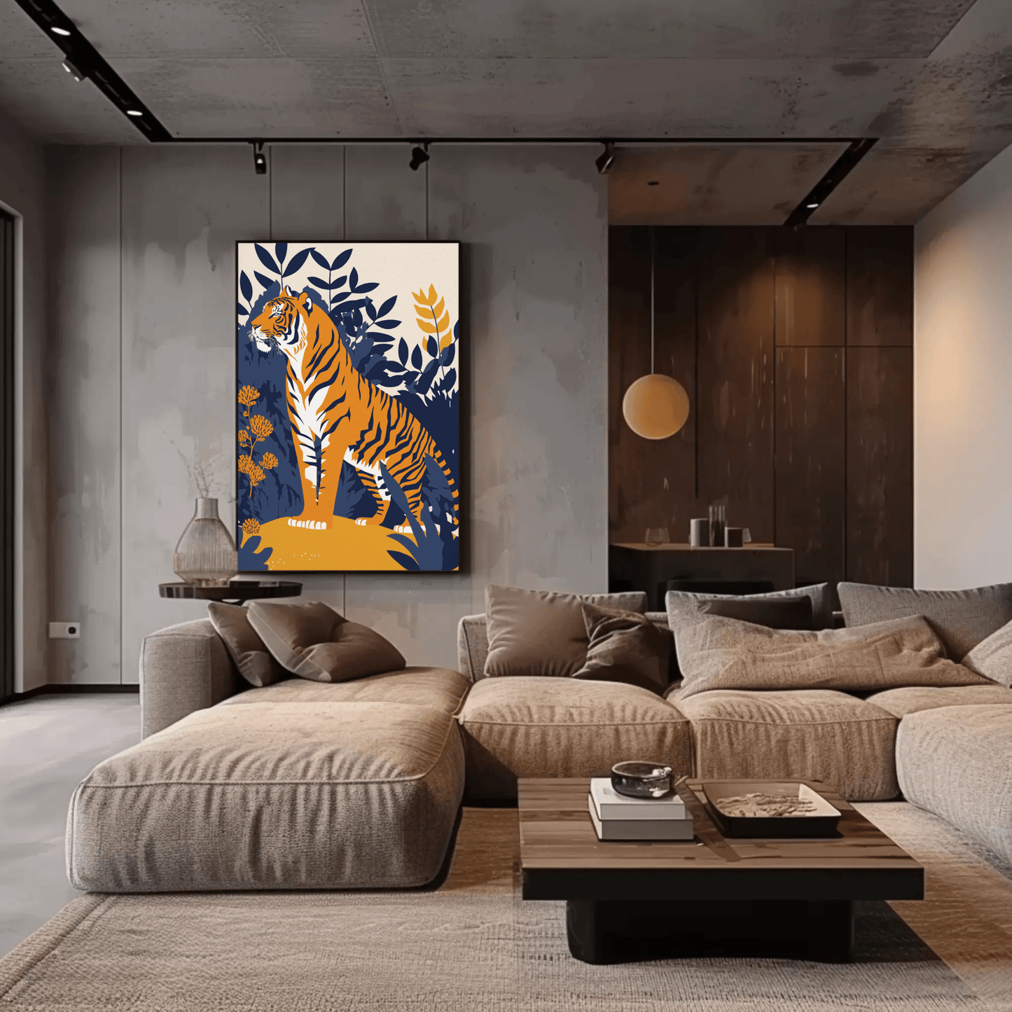 Bold Regal Tiger Wall Art