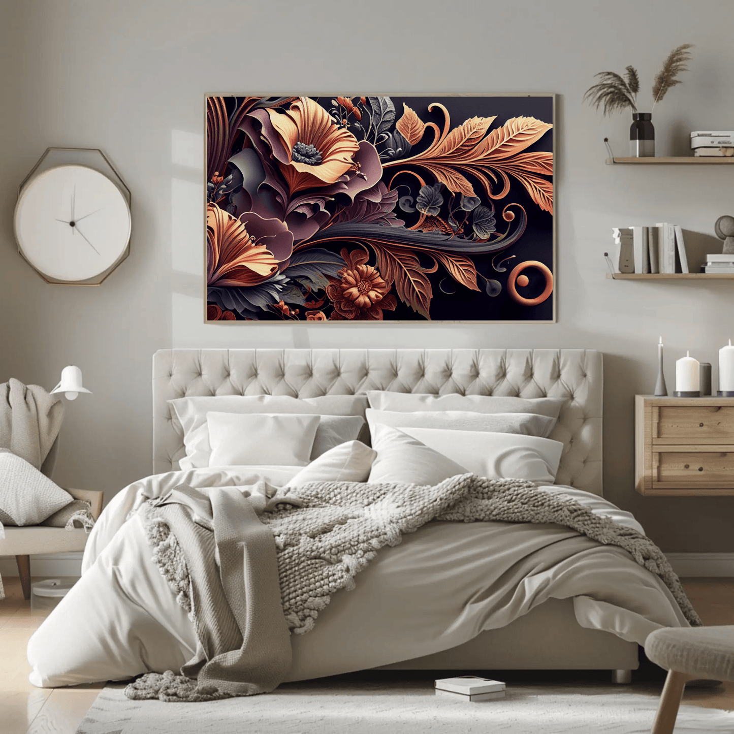 Abstract Garden Blooms Wall Art