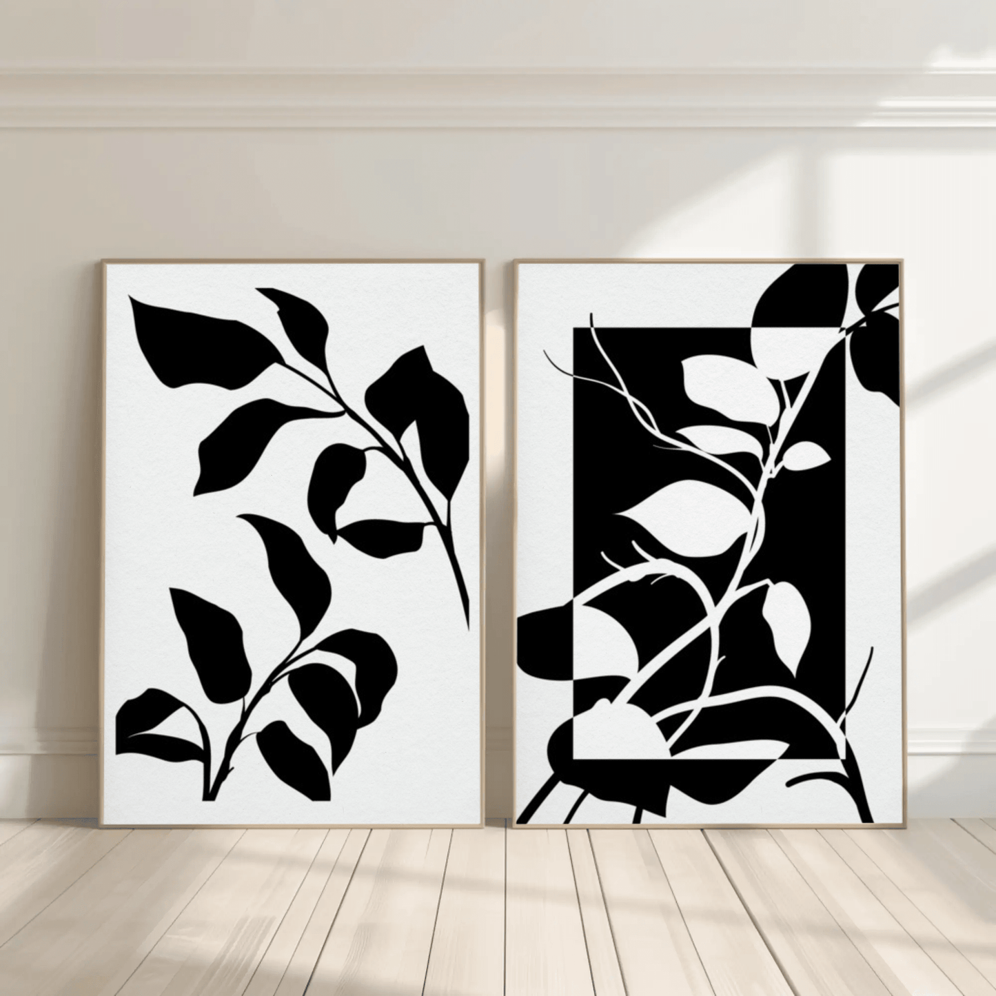 Simplicity in Petals Wall Art- Set of 2