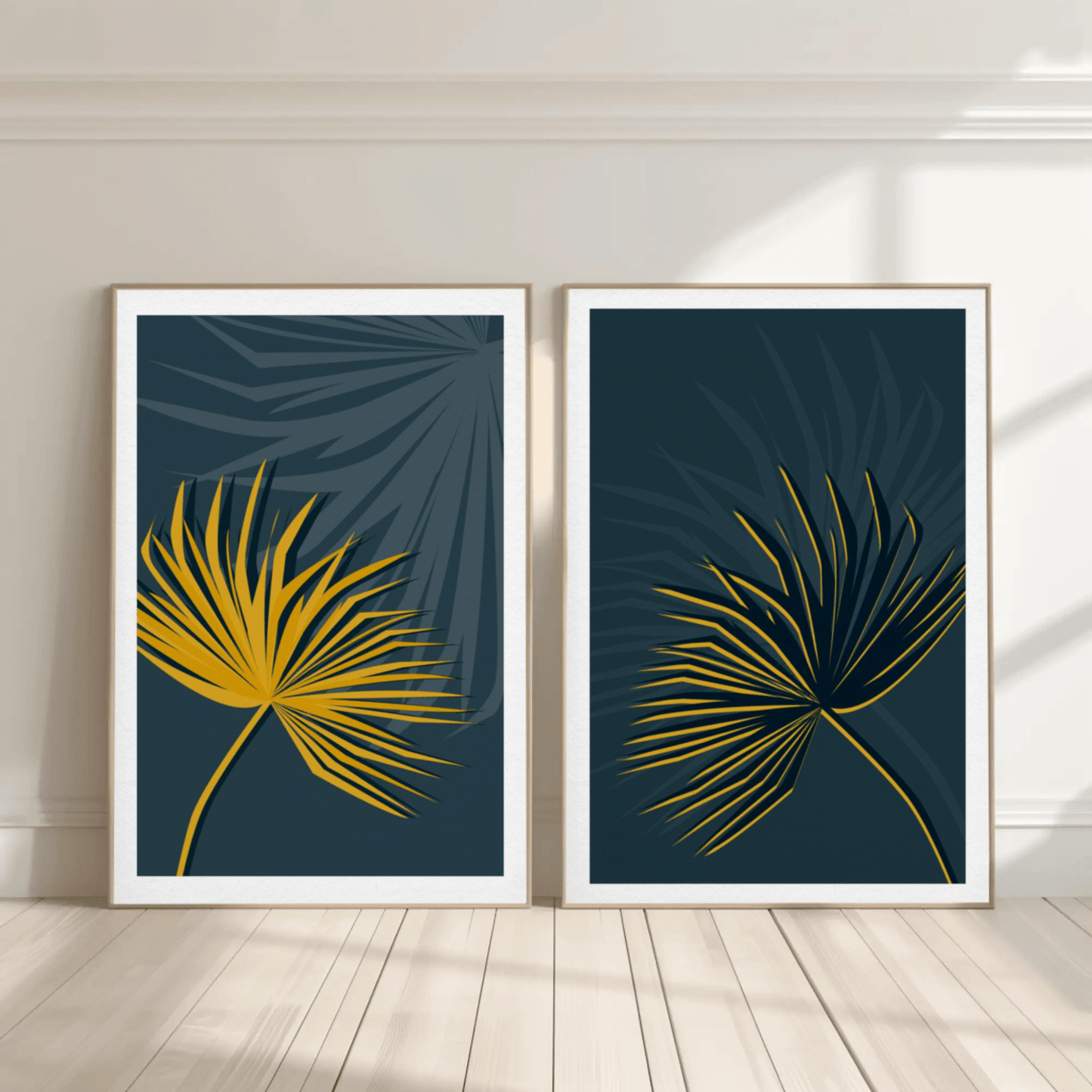 Whispering Petals Minimalistic Wall Art- Set of 2