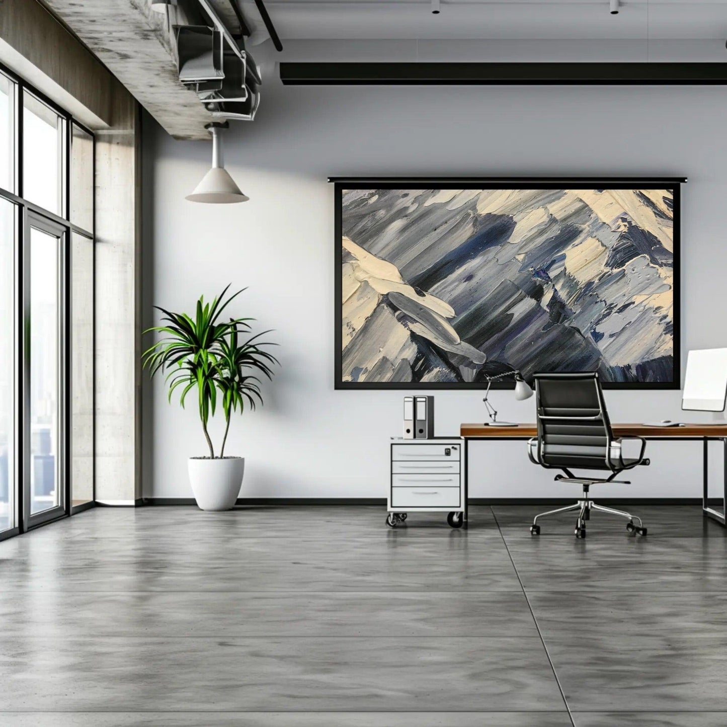 Dynamic Brushstrokes Wall Art