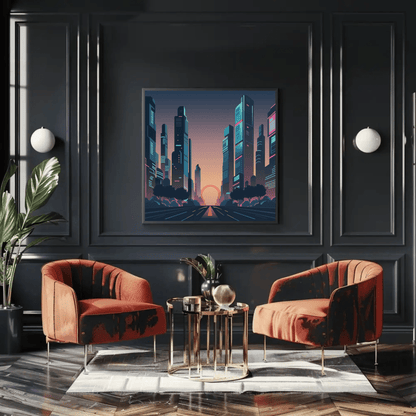 Majestic Cityscape Architecture Wall Art