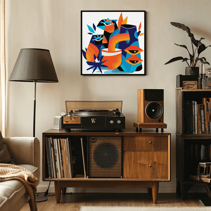 Dynamic Pop Art Faces Wall Art