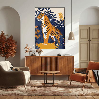 Bold Regal Tiger Wall Art