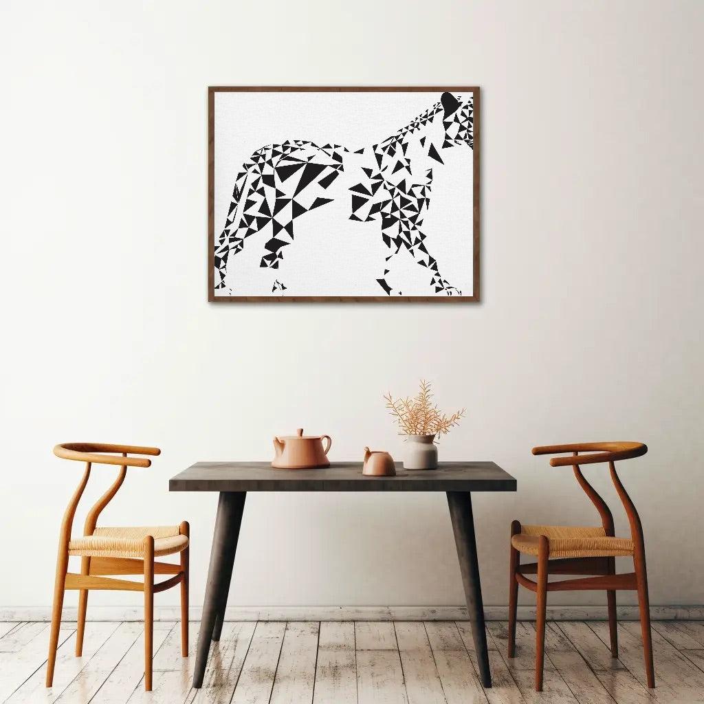 Geometric Tiger Wall Art