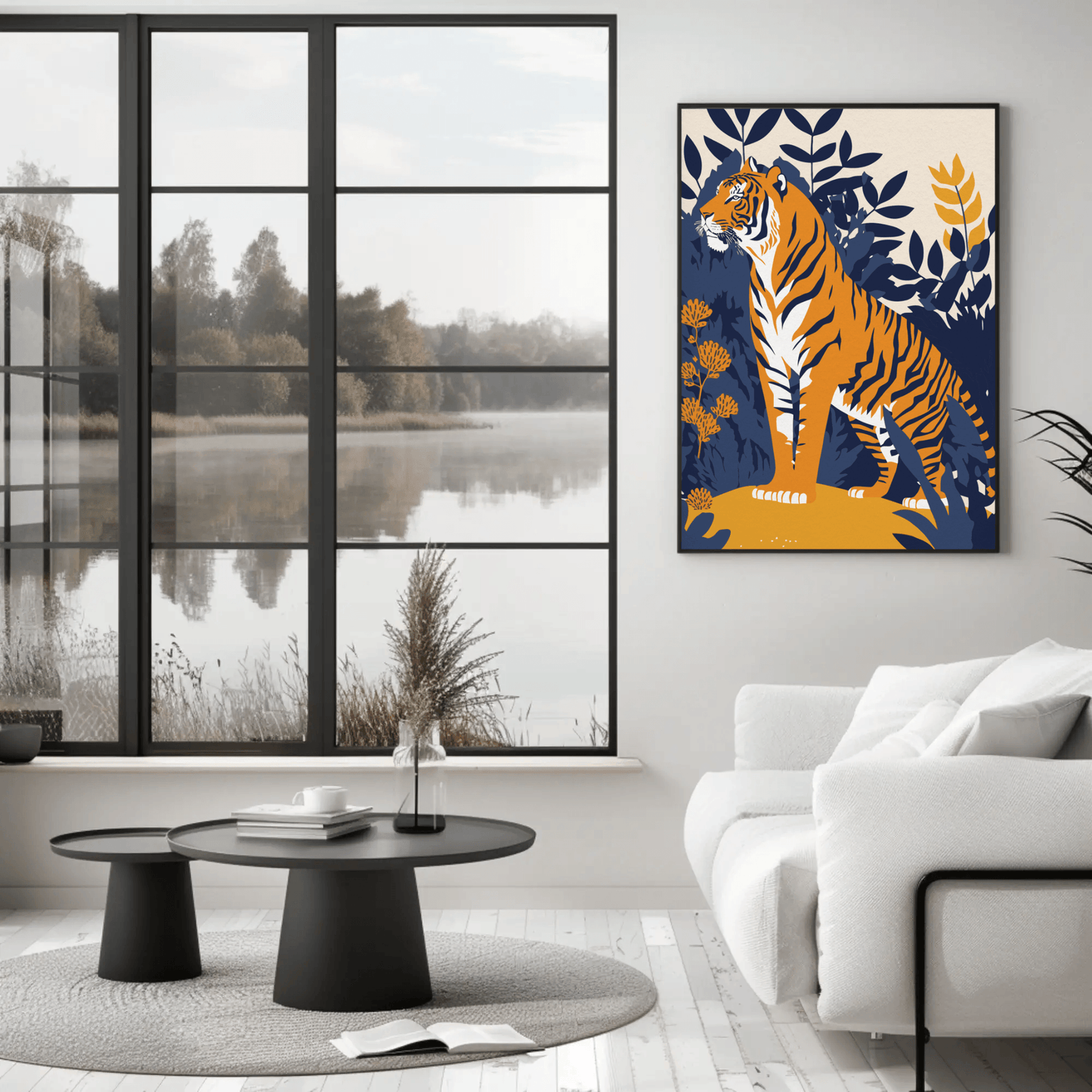 Bold Regal Tiger Wall Art