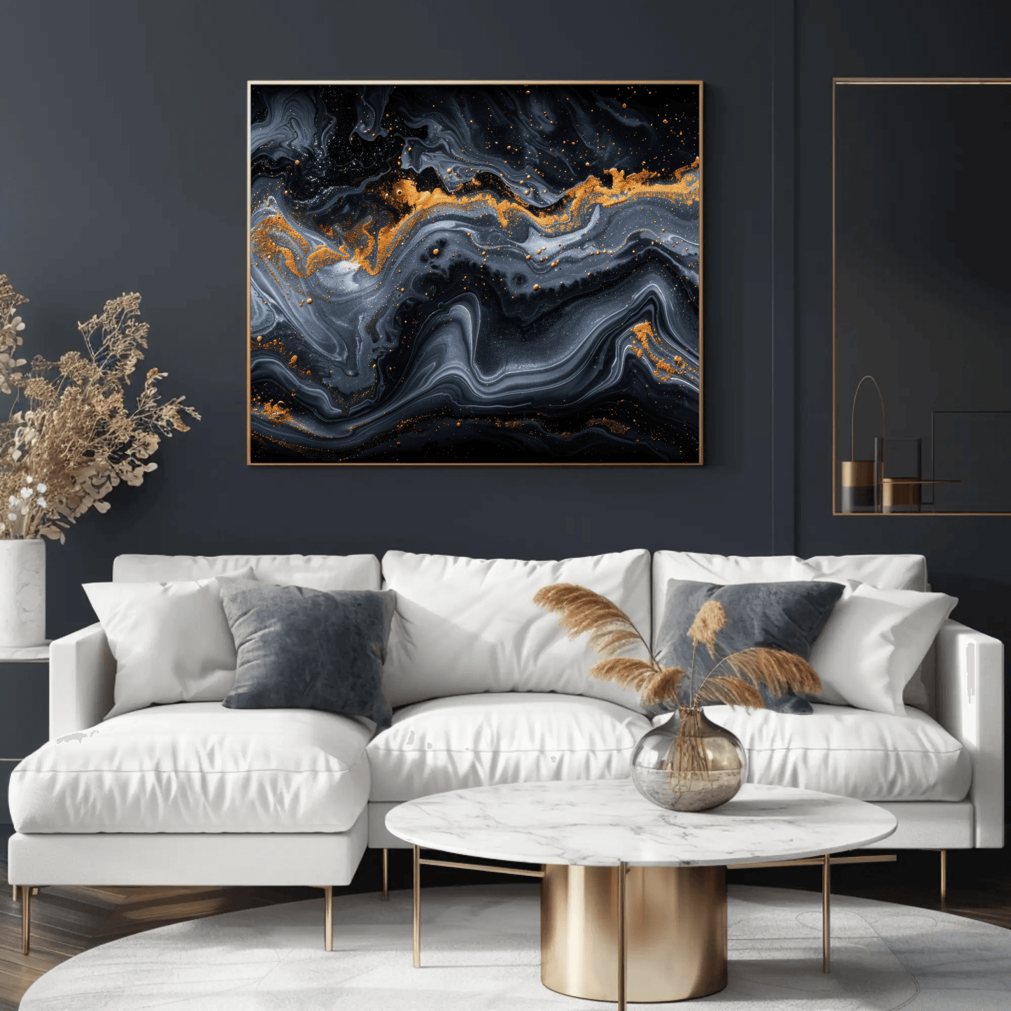 Abstract Curves Wall Art