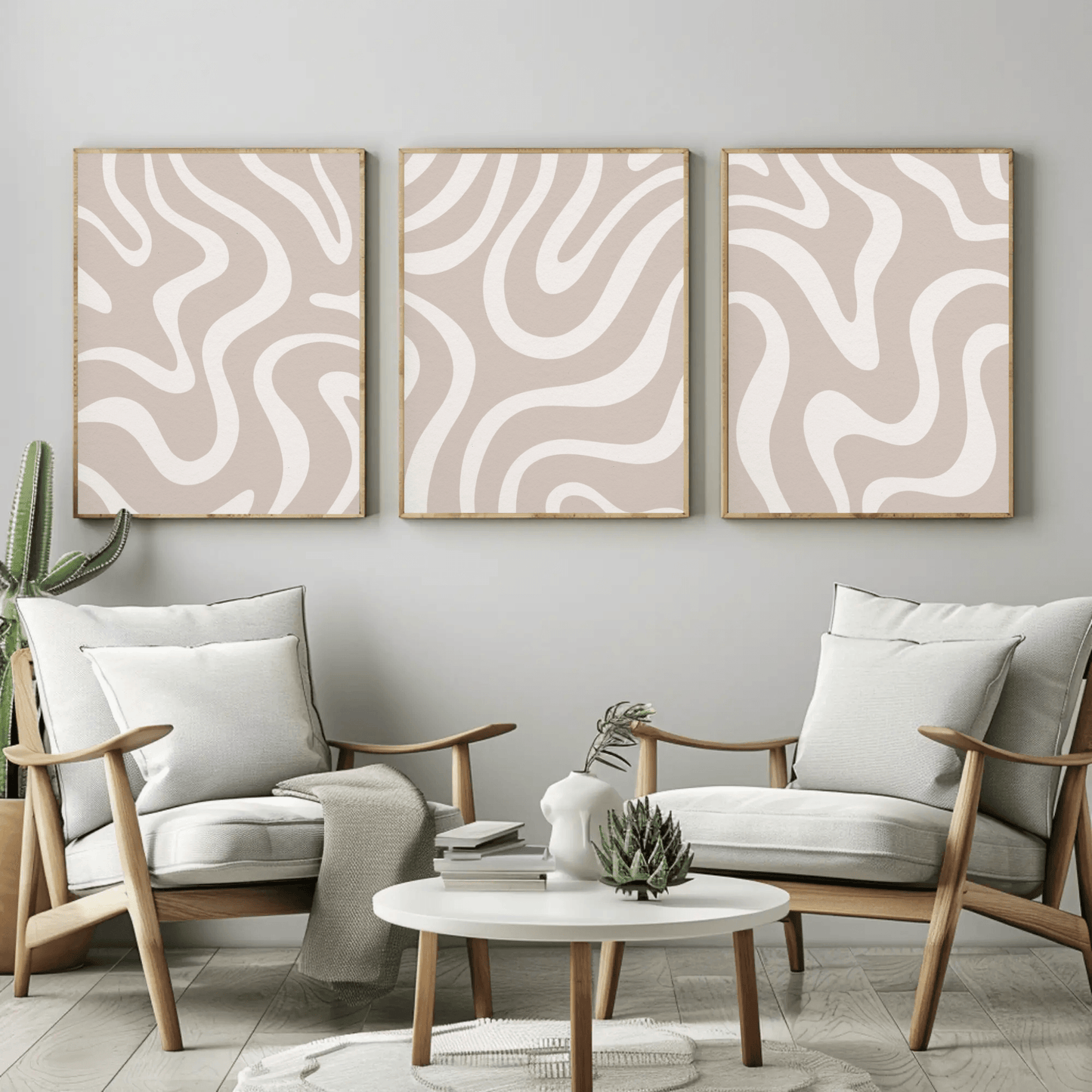 Monotono - Lines Minimalist Monotone Abstract Wall Art