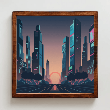 Majestic Cityscape Architecture Wall Art