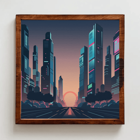 Majestic Cityscape Architecture Wall Art