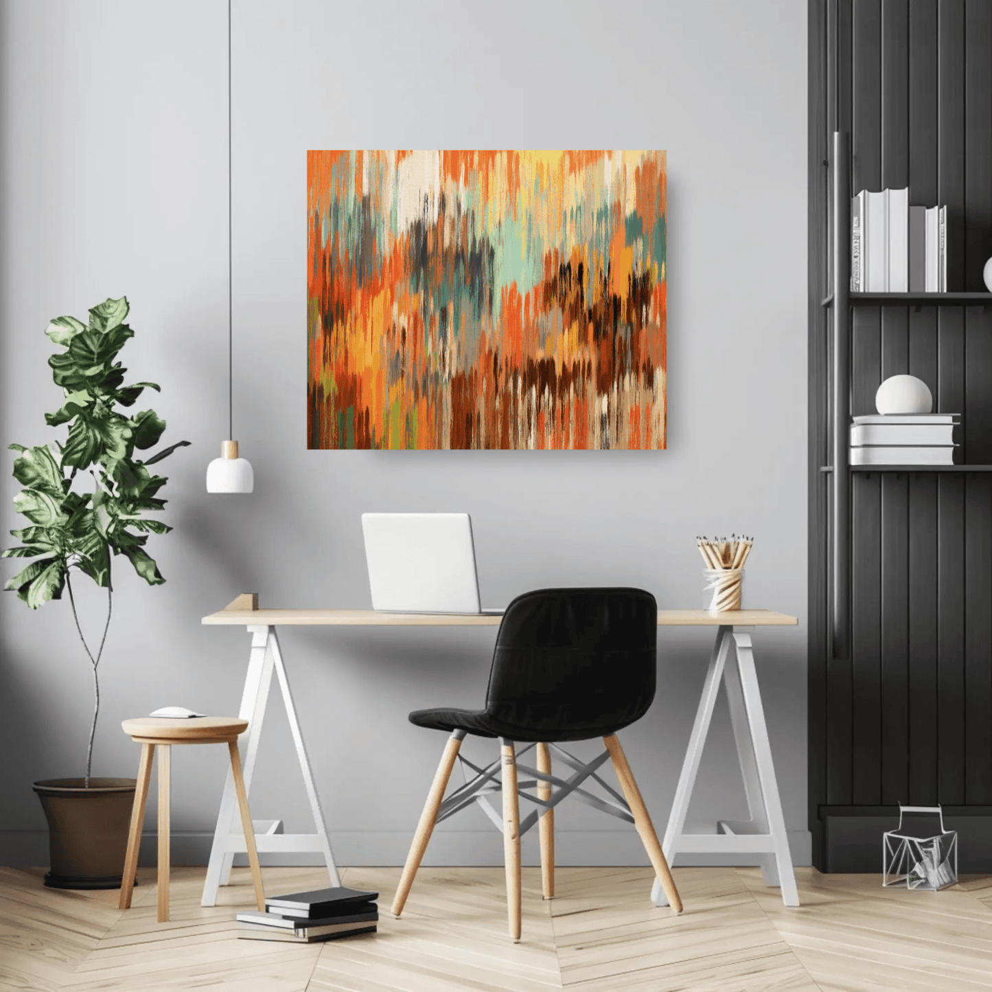 Abstract Contrasts Wall Art